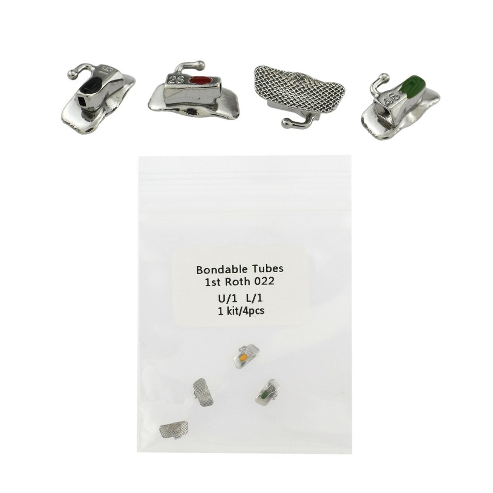 Orthodontic Buccal Tubes Dental 1st 2nd Molar Tube Roth MBT 022 Non-Convertible