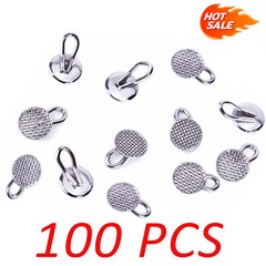 100 Pcs Dental Orthodontic Traction Hook Round Bonding Caplin Hooks Mesh Base