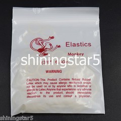 CLEAR X-HEAVY 6.5 OZ ORTHODONTIC ELASTIC BRACES DENTAL RUBBER BANDS 1/4 5/16 3/8
