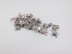 50 Dental Orthodontic Bracket Metal Braces Mini Roth 022 Slot Hooks 345 In Bulk