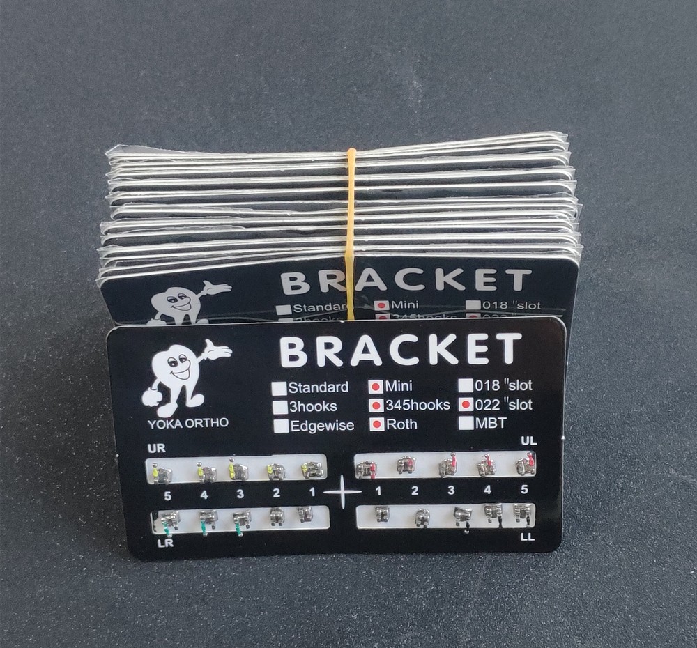10 Packs Dental Orthodontic Metal Brackets Braces Mini Roth 022 slot 345 Hooks