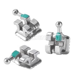 50 Sets AZDENT Dental Orthodontic MIM Monoblock Brackets Brace Roth.022 345 HOOK