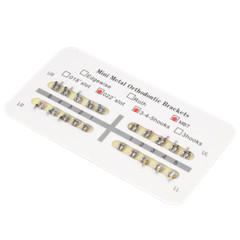 Dental Bracket Ultrathin Monoblock MIM Edgewise ROTH MBT 022 018 345 Hook