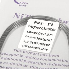 100pc Dental Ortho Niti Natural Form Super Elastic Rectangular Arch Wires 19x25L