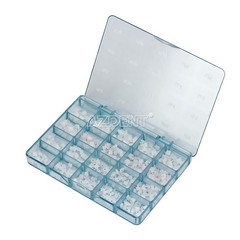AZDENT Dental Ortho Ceramic Brackets Braces 5*5 MBT/ROTH 022 Hooks 345 Mesh Base