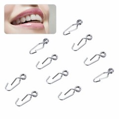 10 Pcs Orthodontic Dental Separating Spring Separate Teeth Place Bands 0.5mm