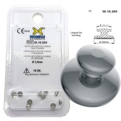 Orthodontic Lingual Buttons Bondable Flat Base Large Mushroom Head 3d-Mesh