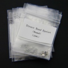 50 Pcs Dental Eyelets Round Direct Bonding Mesh Base Orthodontic Crimpable Hook