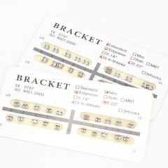 Dental Orthodontic Bracket Brace MIM Monoblock Ultrathin Edgewise 022 345 Hook