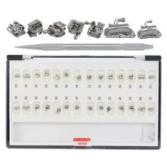 Dental Orthodontic Self Ligating Brackets Metal Ceramic Roth MBT Damon Q Clear