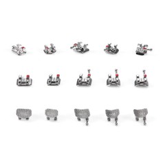 Soportes metálicos para ortodoncia Dental Mini Roth/MBT 018/022 ganchos 3/345