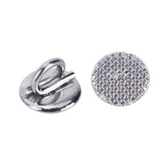 10 Pcs Dental Orthodontics Lingual Button Direct Bondable Eyelet Round Base Ss.
