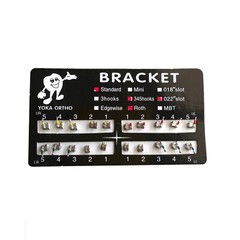 YOKA Dental Ortho Metal Brackets Braces Mini/Standard Roth/MBT 022/018 3/345 H