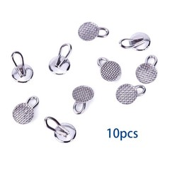 Dental Orthodontic Lingual Buttons Traction Hook Round Rectangular 10pcs/pack