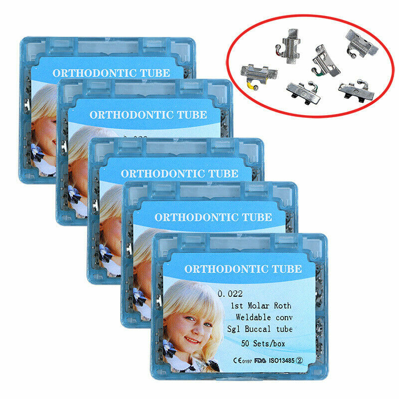 NEW Dental Orthodontic Roth 022 Buccal Tubes Weldable SgI Conv For 1st molar