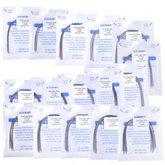 AZDENT 10 Packs Dental Ortho Stainless Steel Natural Form Rectangular Arch Wires