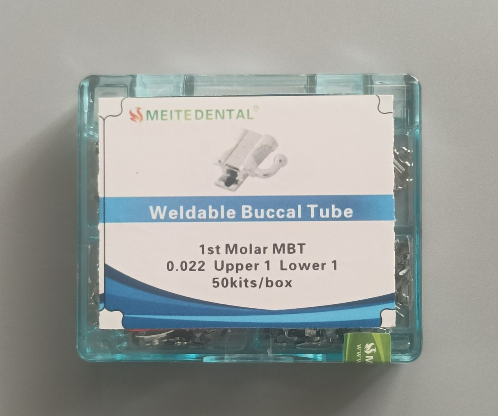 50Set Dental Orthodontics Weldable Buccal Tubes 1st Molar MBT 022 Convertible