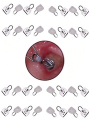 Dental Orthodontic Lingual Buttons Traction Hook Round Rectangular 10pcs/pack