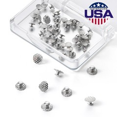 5 Boxes Dental Orthodontic Bondable Perforated Hollow Lingual Buttons with Hole