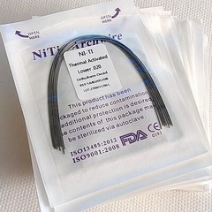 10 Packs Dental Orthodontic Heat Thermal Activated Niti Arch Wires Round Ovoid