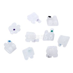 AZDENT Dental Orthodontic Ceramic Brackets Braces Roth/MBT 022 018 3-4-5 Hooks