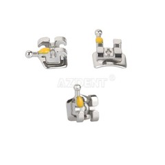 AZDENT Dental Orthodontic Metal Bracket Braces Standard MBT Slot 0.22 Hook 3-4-5