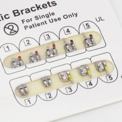 Dental Orthodontic Monoblock MIM Bracket Braces Mini Standard Roth 022 345 Hook