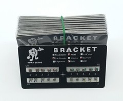 100Sets Dental Orthodontic Metal Brackets Mini Roth 022 Slot 345 hooks Mesh Base