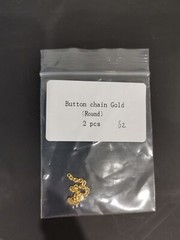 6pcs Dental Ortho Traction Chain Round Button with Chain Gold Plated Easyinsmile