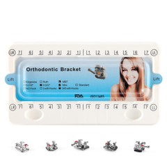 Dental Medical Orthodontic Mesh Base Brackets Mini Roth/MBT 022/018 Metal Inject