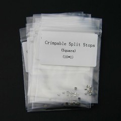5 Packs Dental Orthodontic Crimpable Hook Stops Type Split Stainless Steel 50 Pc
