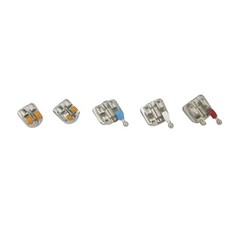 Dental Orthodontic Mini Brackets Metal Braces Roth MBT 018 022 Mini Brace 345 WH