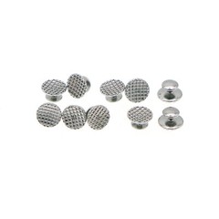 Dental Orthodontic Metal Lingual Buttons Bondable Round Base with Mesh 10Pcs/Kit