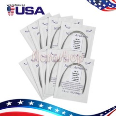 100PCS Dental Orthodontic Arch Wire Niti Round /Braces Bracket 022 Slot All Size