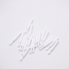 10 Pcs Dental High Quality Trays White Zirconia Porcelain Honeycomb Ceramic Pins