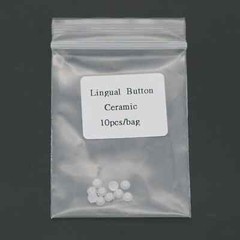 10 Pcs Dental Orthodontic Ceramic Clear Composite Lingual Button Bondable Round