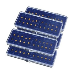 Dental Orthodontic Gold Brackets Mini Roth 022 Hooks 345 Brace AZDENT