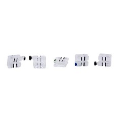 Dental Ortho Monocrystalline Sapphire Ceramic Brackets Roth/MBT .022 hooks 345