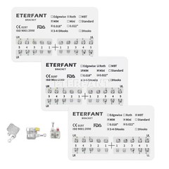 Dental Ortho Brackets Braces Metal Mini MBT/Roth 018/022 MIM Monoblock 345Hooks