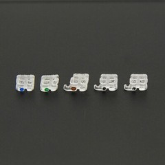 STAR ABSOLUTE Orthodontic Sapphire Brackets Clear Monocystalline Braces Roth MBT