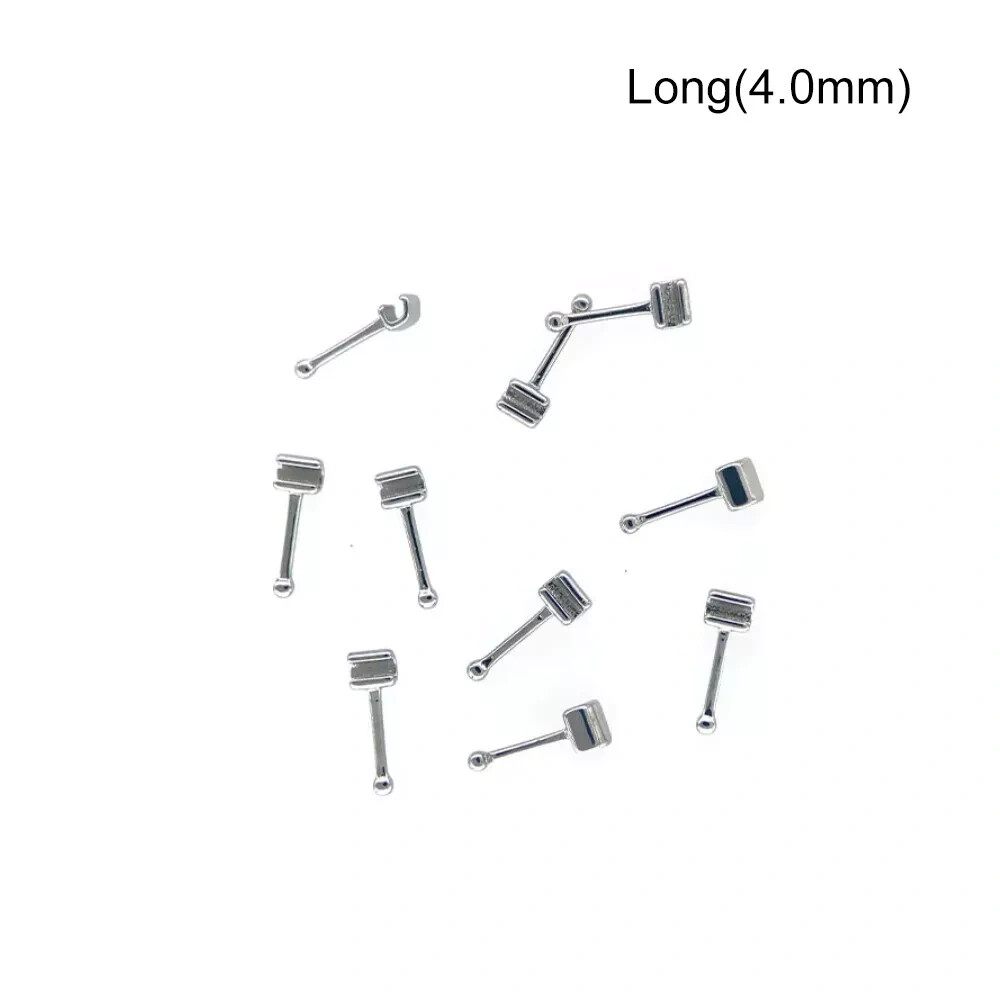 Dental Orthodontic Crimpable Hook Long/Medium/Short/Stop Types Stainless Steel