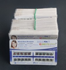 5 Sets Dental Orthodontic Metal Brackets Braces Standard Roth MBT Mesh Base