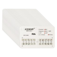 USPS AZDENT Dental Orthodontic Metal Brackets Braces Mini Roth .022 Hooks 3