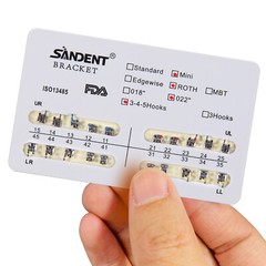 10packs Dental Orthodontic Brackets Braces Mini Roth Slot 022 345 Hook #2 200PCS