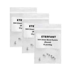 ETERFANT Dental Lingual Buttons Round/Rectangular Bondable/Lingual Button Chains