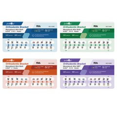 10Set Dental Orthodontic Metal Brackets Braces Mini Roth MBT.022/018 3/345Hooks