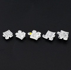 Elegan I Dental Orthodontic Ceramic Brackets Clear Braces Aesthetic Roth MBT 022