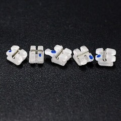 Dental Orthodontic Ceramic Brackets Braces Metal Slot Mini Roth 018 3 Hook 3M