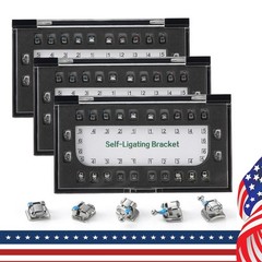 Dental Orthodontic Passive Self-Ligating Braces Bracket Roth .022 Hooks 3 4 5