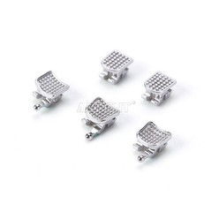 10X Dental Orthodontic Metal Brackets Braces Mini Roth.022 Hooks 345 Joydental